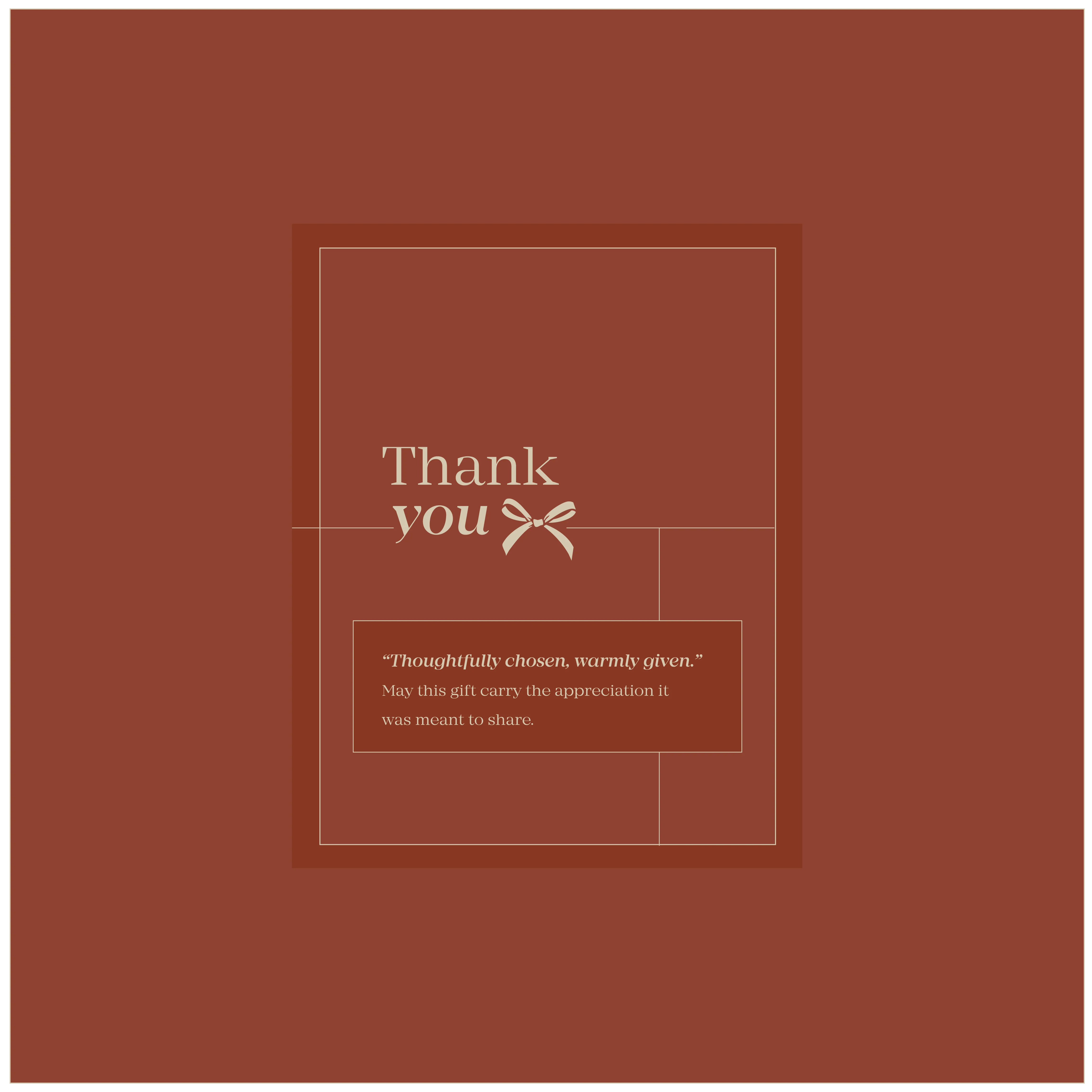 Red Thank you card