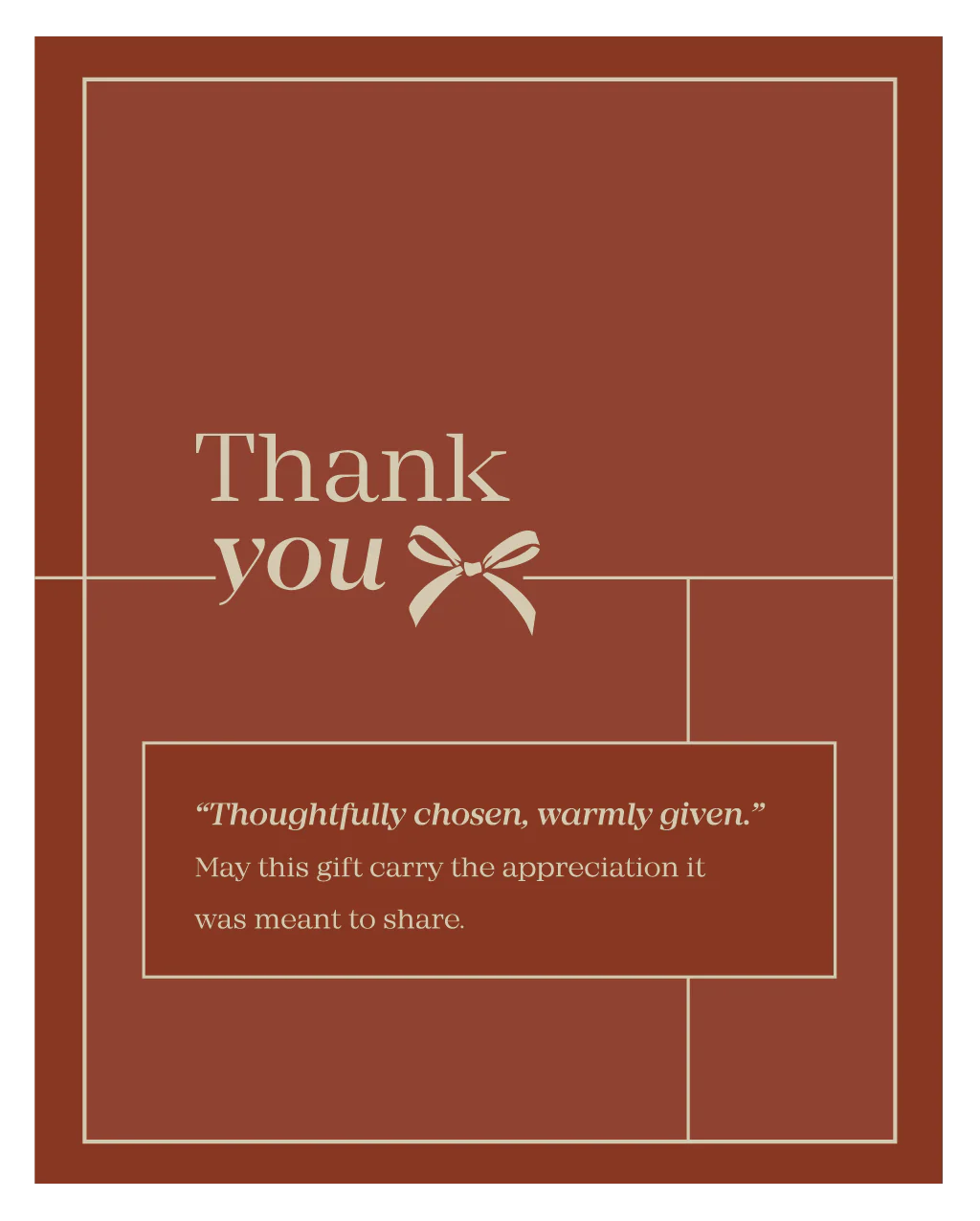 Red Thank you card - Image 2