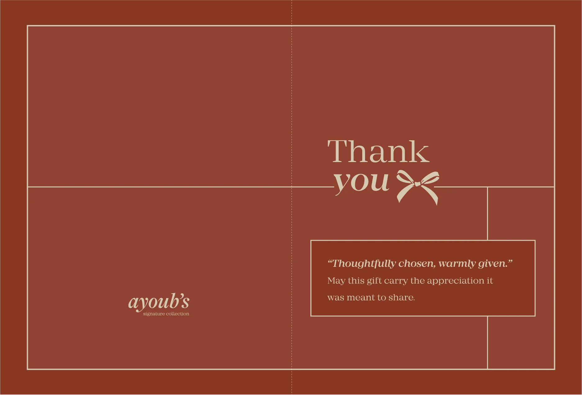 Red Thank you card - Image 3