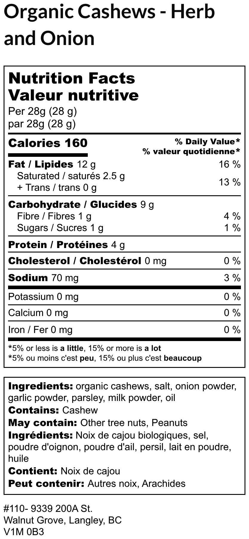Organic Cashews - Herb & Onion - Image 2