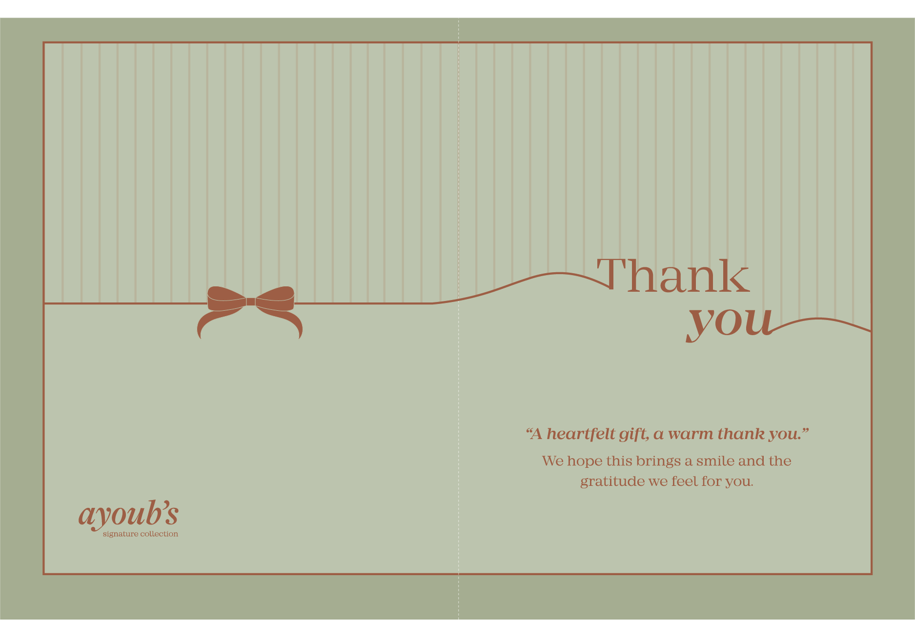 Green Thank you card - Image 3