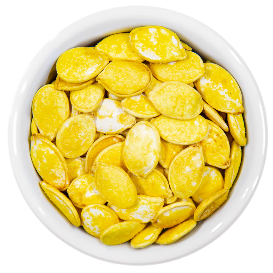 Chubby Pumpkin Seeds - Lime & Saffron