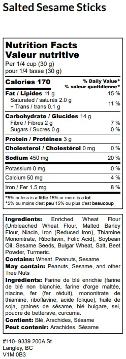 Sesame Sticks - Salted - Image 2
