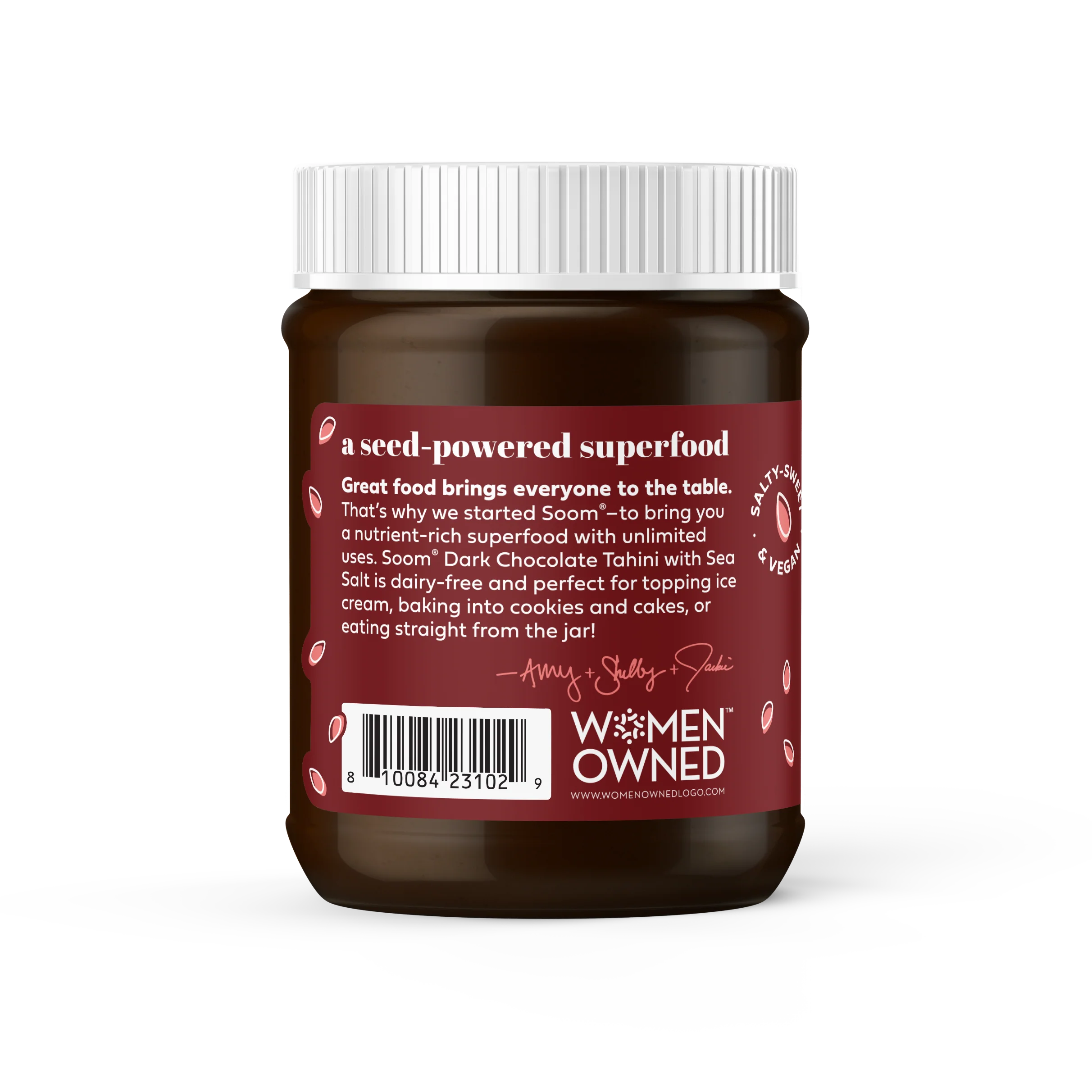Soom Dark Chocolate Tahini with Sea Salt - Image 2